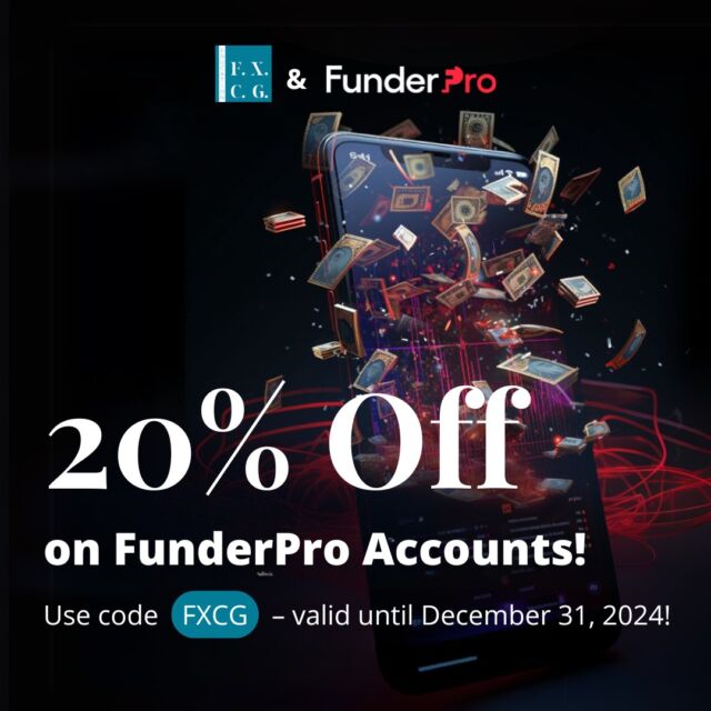 🎉 We just launched an exclusive 20% discount on FunderPro accounts! 🚀

This is your chance to unlock access to larger trading capital and take your trading to the next level. But don’t wait too long – this offer is only valid until the end of the year and won’t come back! ⏳💥

👉 Use code FXCG by December 31, 2024, and get 20% off all accounts. Start today and get one step closer to your trading goals!

🔗 More details via the link in our BIO!

⏳ Don’t wait! You don’t want to miss this opportunity!